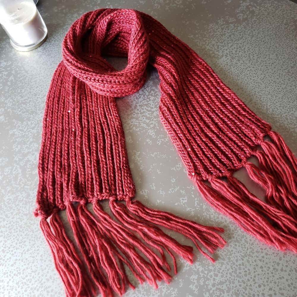 Marilyn Monroe Red Sequin Scarf
